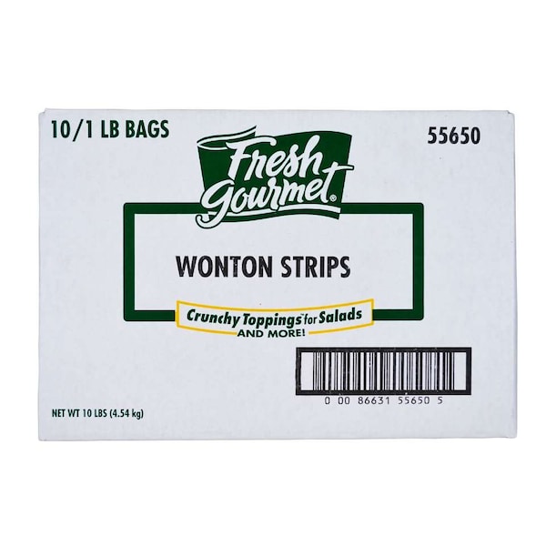Fresh Gourmet Wonton Strips 1lbs, PK10